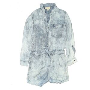 Denim Long Sleeve Romper